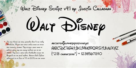 Walt Disney Script V41 Font Font Tr