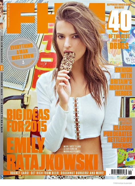 Emily Ratajkowski Turns Up The Heat For Fhm Cover Story Fashion Gone