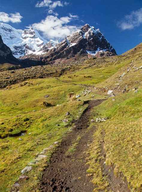 Ausangate Peruvian Andes Mountains Landscape Stock Photo Image Of