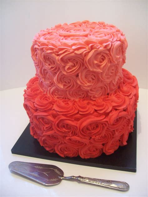 Rosette Cake 395 4 Layer Temptation Cakes Temptation Cakes