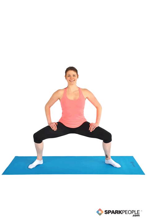 Jumping plyometric exercises strengthen every muscle in your legs (including your inner thighs) and torch major calories all at once. Inner Thigh Squat Stretch Exercise Demonstration | SparkPeople