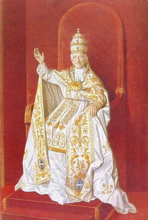 Pope Leo Xiii Wearing His 1887 Neo Gothic Tiara Imagens Católicas