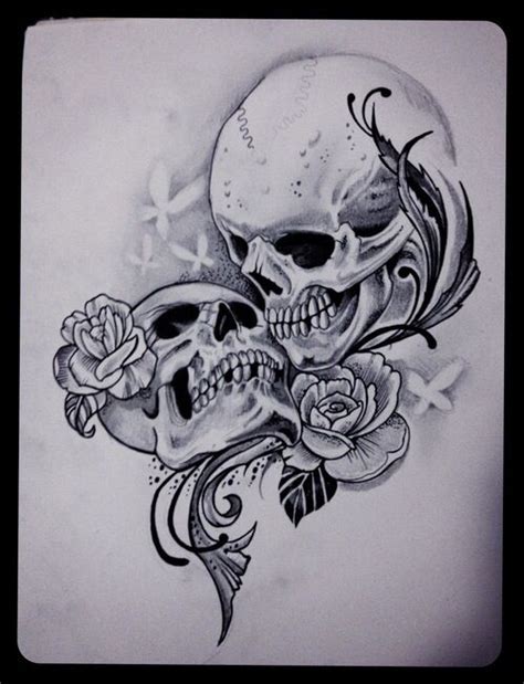 30 Matching Tattoo Ideas For Couples Skull Rose Tattoos Picture