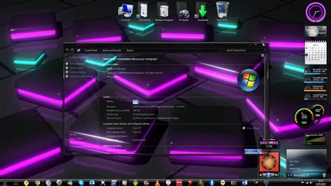 Windows 7 Ultimate Full Black Aero Glass Theme Download Link Youtube