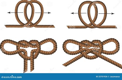 Brown Rope Borders With Knots Royalty Free Stock Image Image 33701926