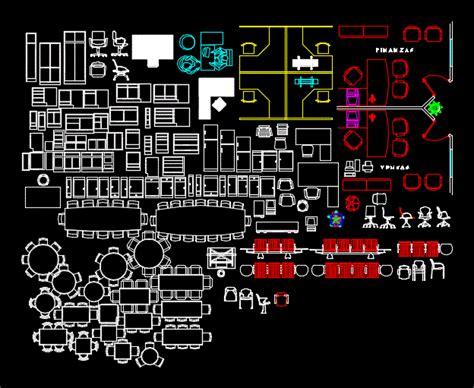 Perhaps appealing most to students and particularly with the free people, this websites cad blocks provides something a little different and more playful than the standard cad block website. Office furniture in AutoCAD | Download CAD free (787.85 KB ...