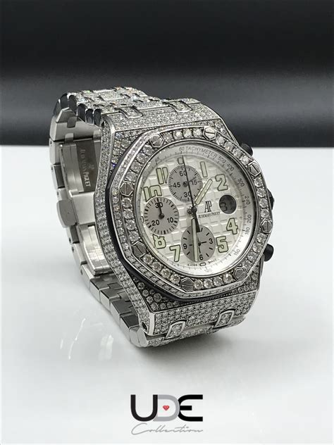 If the missing stone is a small side/melee stone, these diamonds are usually 0.07 to 0.15 carat (2.6 mm to 3.5 mm in diameter.) such stones usually range from $15 to $25 depending on size and quality. Breaking the rules with a custom iced out #audemarspiguet ...