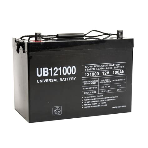 Ub121000 45978 Universal 12v 100ah Deep Cycle Sealed Agm Battery Ub121000