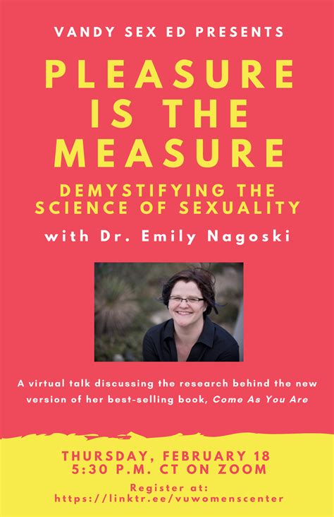 Pleasure Is The Measure Demystifying The Science Of Sexuality With Dr Emily Nagoski Innervu