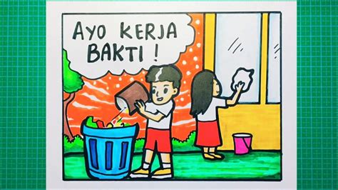 Detail Mewarnai Gambar Orang Tema Kerja Bakti Koleksi Nomer 11