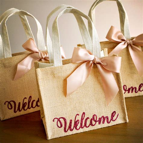 Welcome T Bags Wedding Guest T Bag Hotel Welcome Bag Burlap G