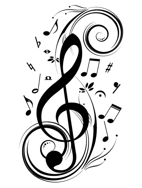 Try to search more transparent images related to music png |. Musical note Clef Musical notation Wall decal - Vibrant ...