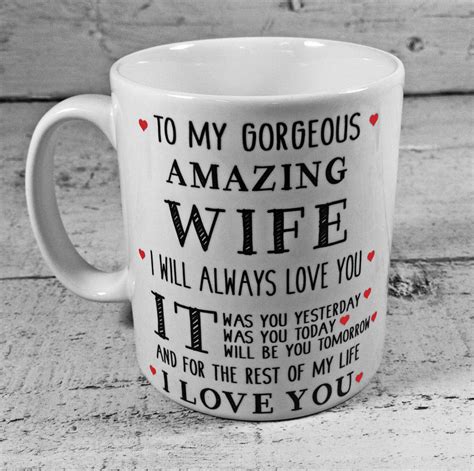 New To My Gorgeous Amazing Wife T Mug Cup Anniversary Present Birthday Ideas Ebay