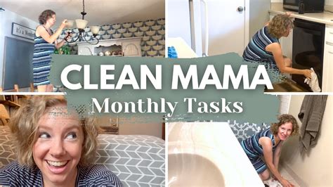 Clean Mama Monthly Tasks Deep Cleaning Procrastination Solved