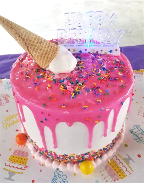 We are contend that the explicitness of base, color scheme, also decor are the principal factor if. "Two Sweet" Melting Ice Cream Cake | 2 year old birthday ...
