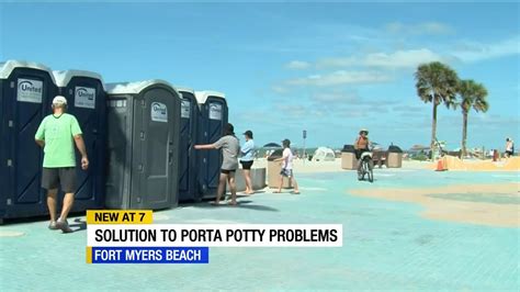 Filthy Porta Potties On Fort Myers Beach Frustrate Locals Youtube