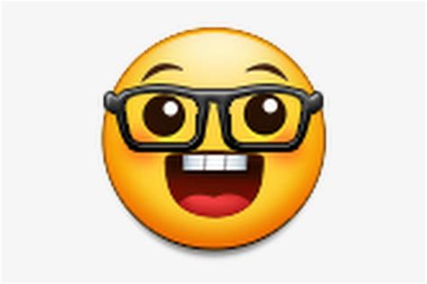 Photo Nerd Face Emoji Samsung 530x530 Png Download Pngkit