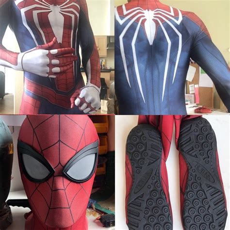spider man suit insomniac ps4 basic etsy mens suits spiderman spiderman costume