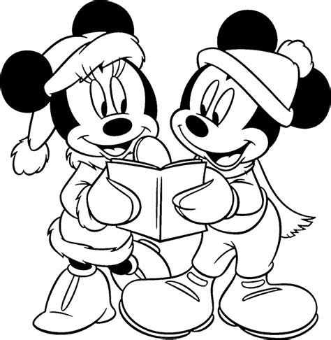 Mickey mouse coloring page to color for free. Mickey mouse christmas coloring pages to download and ...