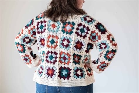 Crochet Granny Square Sweater Pattern In 2022 Granny Square Sweater