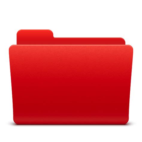 Red Folder Directory Icon Png 12384 Free Icons And Png Backgrounds