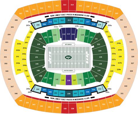 Metlife Stadium Interactive Seating Map