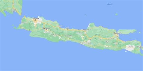 Kondisi Geografis Pulau Jawa Berdasarkan Peta Luas Keadaan Alam The