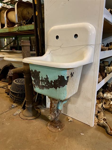 Vintage Utility Sink Bauer Bros Inc