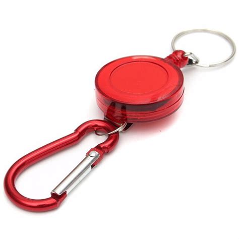 Retractable Key Chain High Resilient Telescopic Rope Key Ring Anti Lose