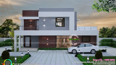 Contemporary 4 Bedroom House Architectutre Kerala Home Design And