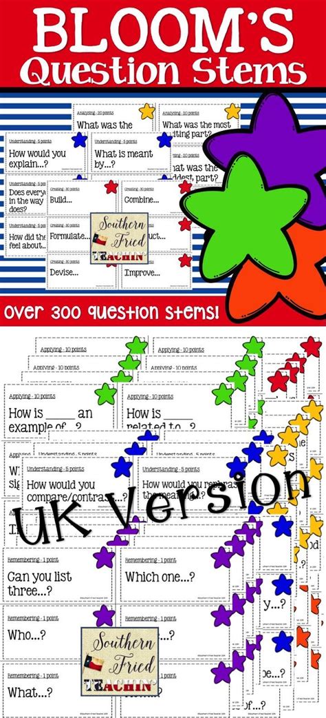 Student Friendly Blooms Taxonomy Question Stems Blooms Taxonomy Images