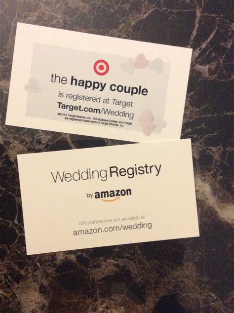 Check spelling or type a new query. Wedding Registry!! Use business cards to let people know where you are registered!!! Print on ...