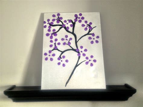 Diy Flower Canvas Spray Painted Canvas And Bottom Of Pop