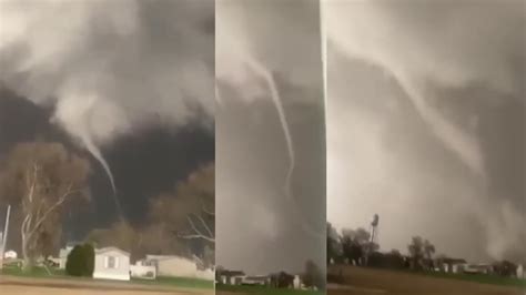 Tornado Caught On Camera In Castlewood South Dakota Thursday