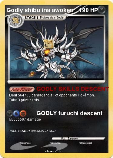 Pokémon Godly Shibu Ina Awoken Godly Skills Descent My Pokemon Card