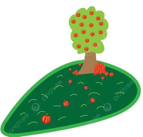 Apple Tree Harvest Nature Background Vector Harvest Nature