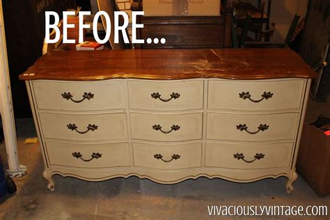 Hometalk Dresser Makeover With Coral Gold Dipped French