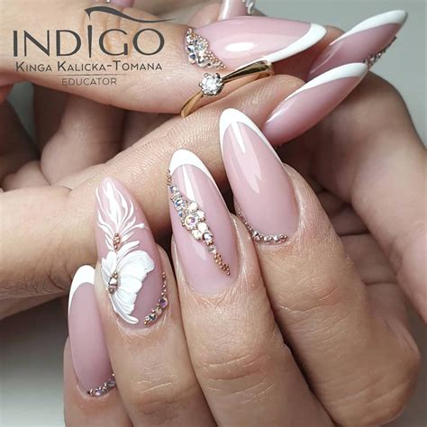 30 Acrylic Nails Almond For The Wedding Day In 2019 Autumn Ibaz