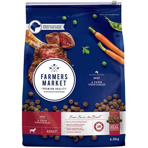 The farmer's dog food review will now highlight the ingredients in each of these recipes: Farmers Market Dog Food Beef & Farm Vegetables 6.8kg ...