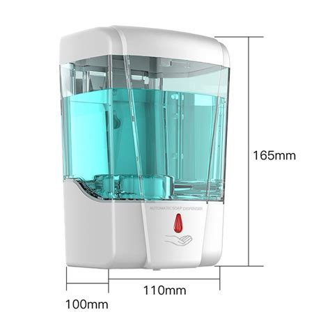 dispenser automatic soap ir sensor hand sanitizer wall mount touch free induct for kitchen bath