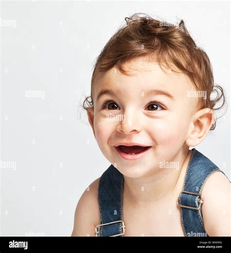 Cute Baby Boy Isolated On White Background Stock Photo Alamy