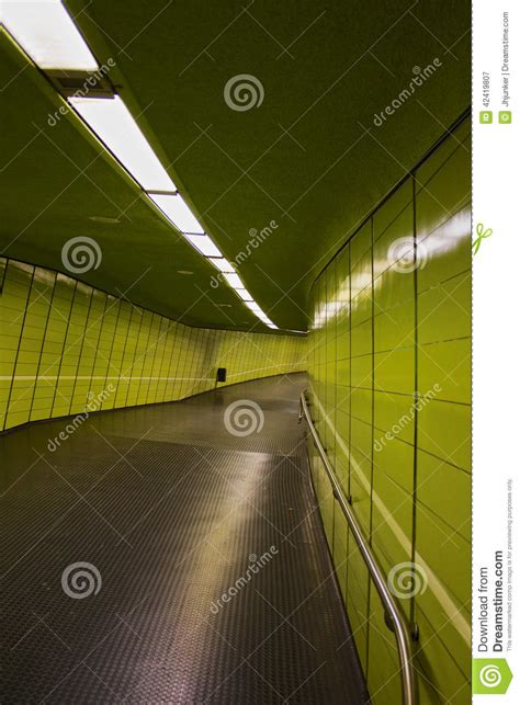 Green Tunnel Stock Image Image Of Metro Urban Travel 42419807
