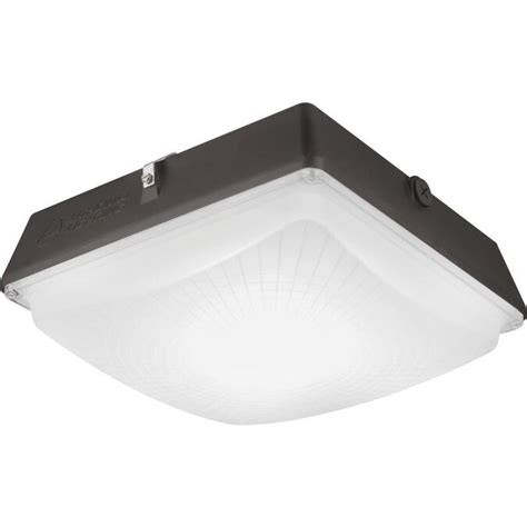 Lithonia Lighting 14000 Lumen Bronze Integrated Led Canopy Light In The