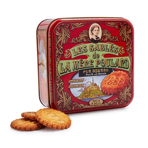 La Mere Poulard Sables French Butter Biscuits 250g 88oz Tin Mypanier