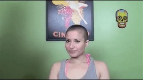 Girl Gets Her Head Shaved Clean Youtube