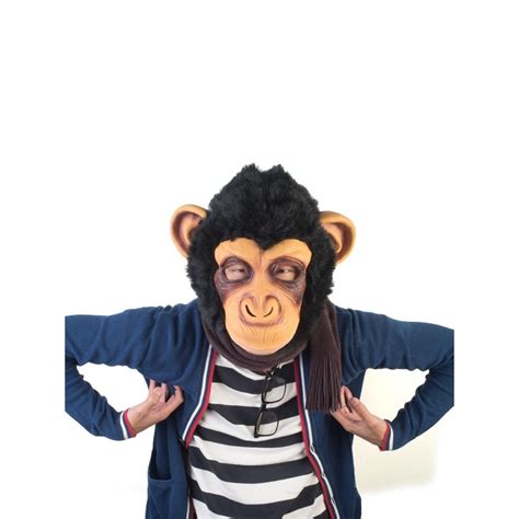 Madheadz Monkey Party Mask A Realistic Chimpanzee Face Made From Latex