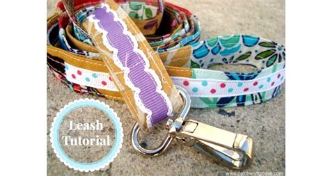 Sewing Tutorial Patchwork And Ribbon Dog Leash Sewing