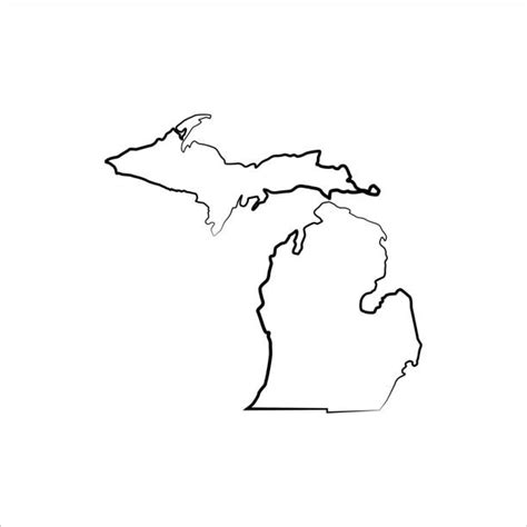 Michigan Outline Illustrations Royalty Free Vector Graphics And Clip Art