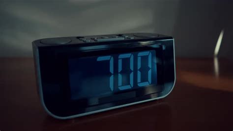 Close Up Shot Of Alarm Clock Turns 7 Am Stock Video Footage Dissolve