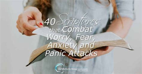 Your Rx 40 Scriptures That Combat Worry Fear Anxiety And Panic